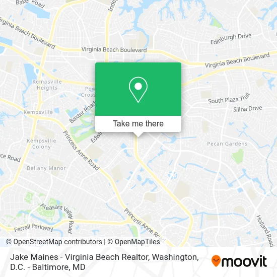Jake Maines - Virginia Beach Realtor map