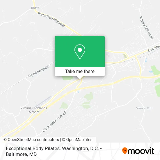 Exceptional Body Pilates map