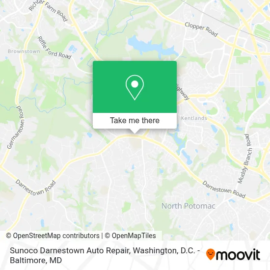 Sunoco Darnestown Auto Repair map