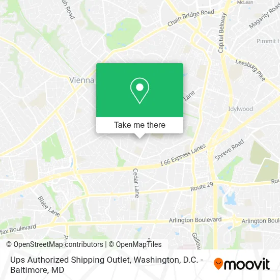 Ups Authorized Shipping Outlet map