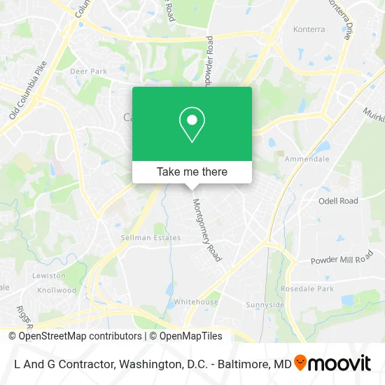 L And G Contractor map