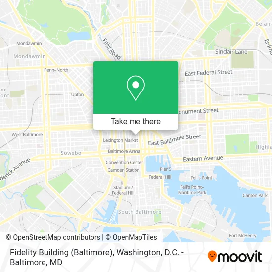 Fidelity Building (Baltimore) map