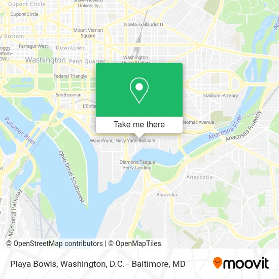 Playa Bowls map