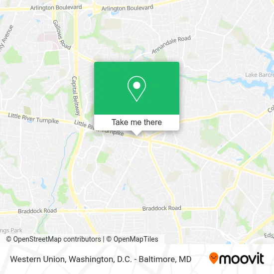 Western Union map