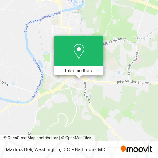Martin's Deli map