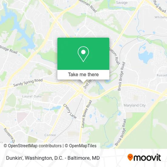 Dunkin' map