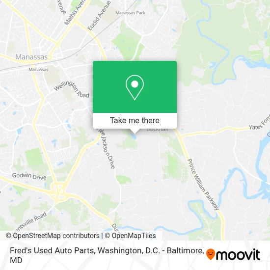 Fred's Used Auto Parts map