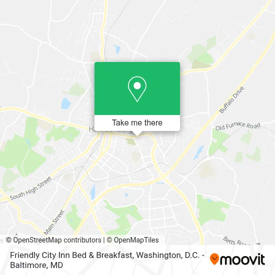 Friendly City Inn Bed & Breakfast map