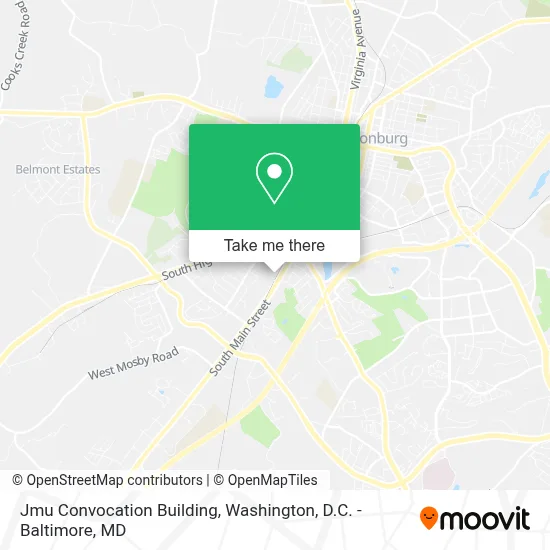 Jmu Convocation Building map