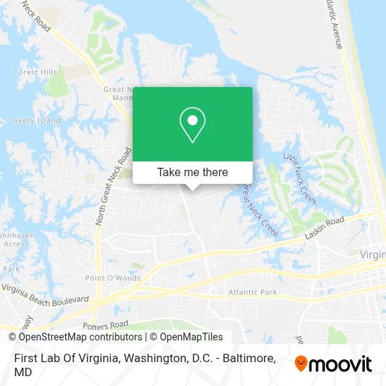 First Lab Of Virginia map