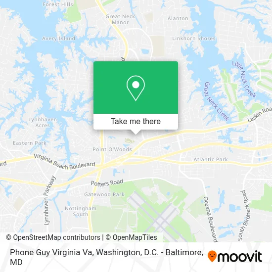Phone Guy Virginia Va map