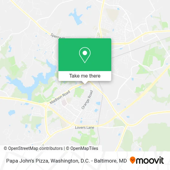 Papa John's Pizza map