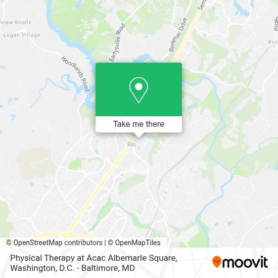 Physical Therapy at Acac Albemarle Square map