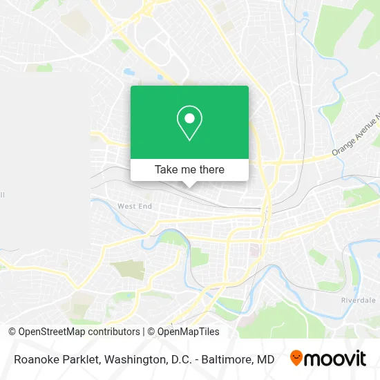 Roanoke Parklet map