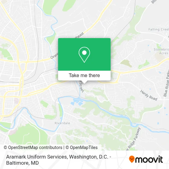 Aramark Uniform Services map
