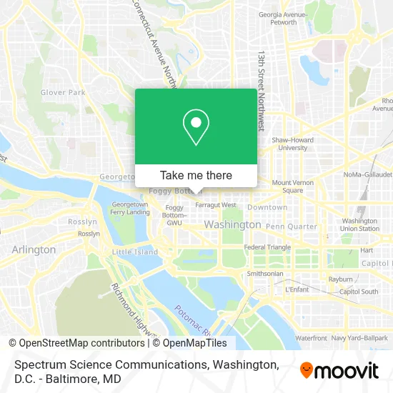 Spectrum Science Communications map