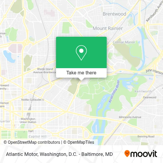 Atlantic Motor map