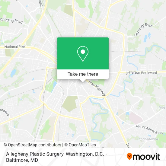 Allegheny Plastic Surgery map