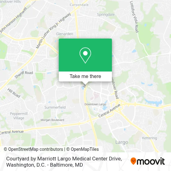 Courtyard by Marriott Largo Medical Center Drive map