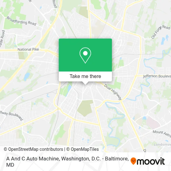 A And C Auto Machine map