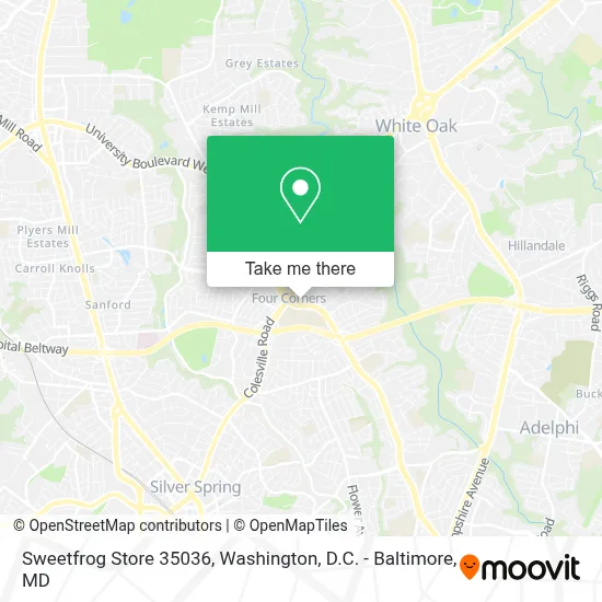 Sweetfrog Store 35036 map