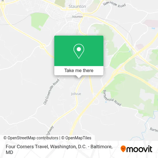 Four Corners Travel map