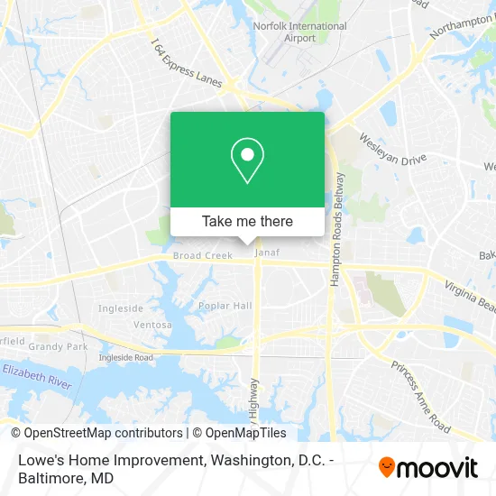 Lowe's Home Improvement map