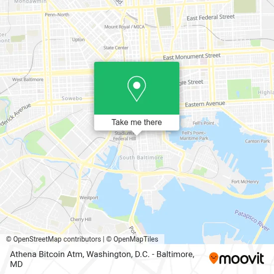 Athena Bitcoin Atm map