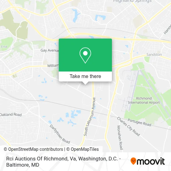 Rci Auctions Of Richmond, Va map