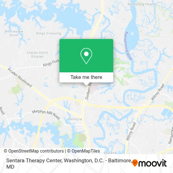 Sentara Therapy Center map
