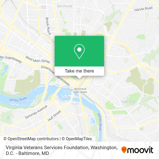 Virginia Veterans Services Foundation map