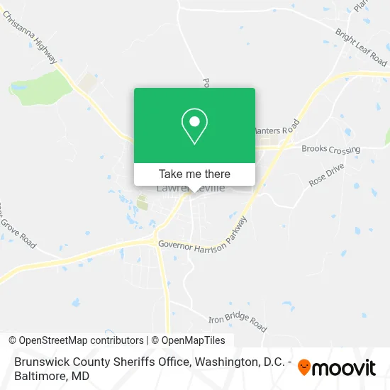 Brunswick County Sheriffs Office map