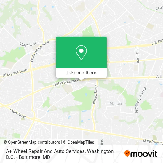A+ Wheel Repair And Auto Services map
