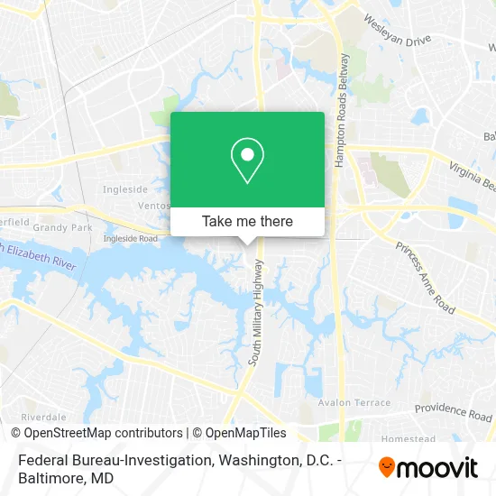 Federal Bureau-Investigation map