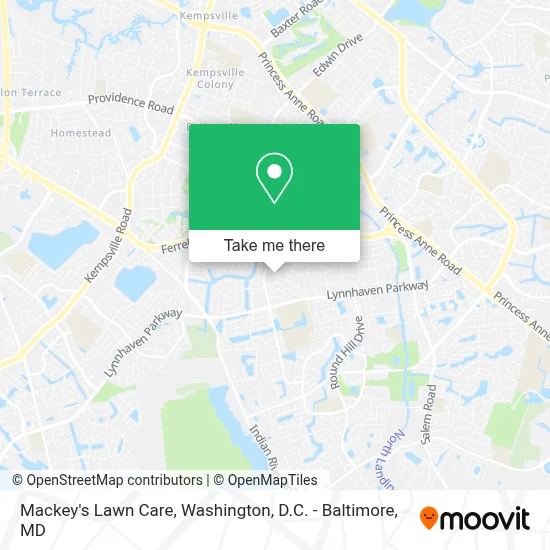 Mackey's Lawn Care map
