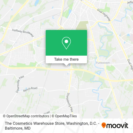The Cosmetics Warehouse Store map