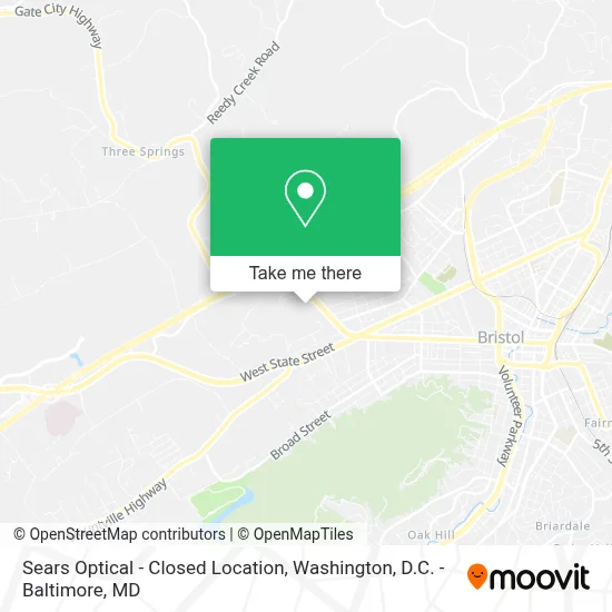 Sears Optical - Closed Location map