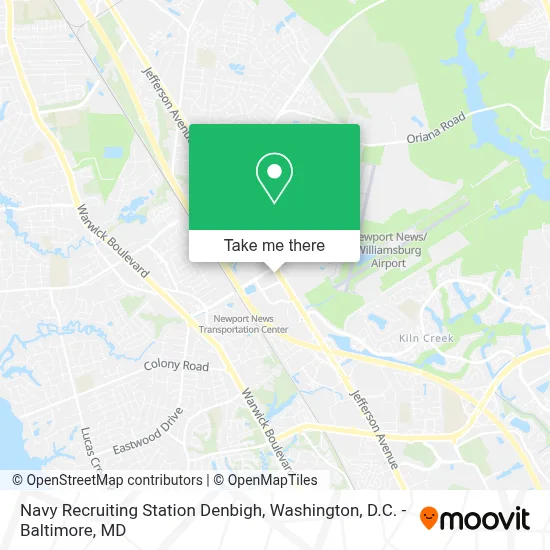 Navy Recruiting Station Denbigh map