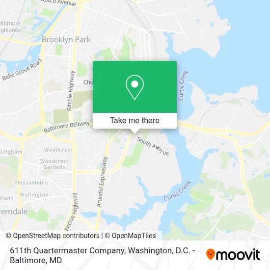 611th Quartermaster Company map