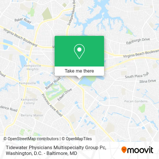Tidewater Physicians Multispecialty Group Pc map