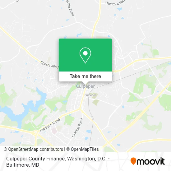 Culpeper County Finance map