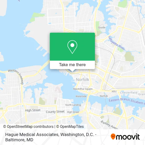 Hague Medical Associates map