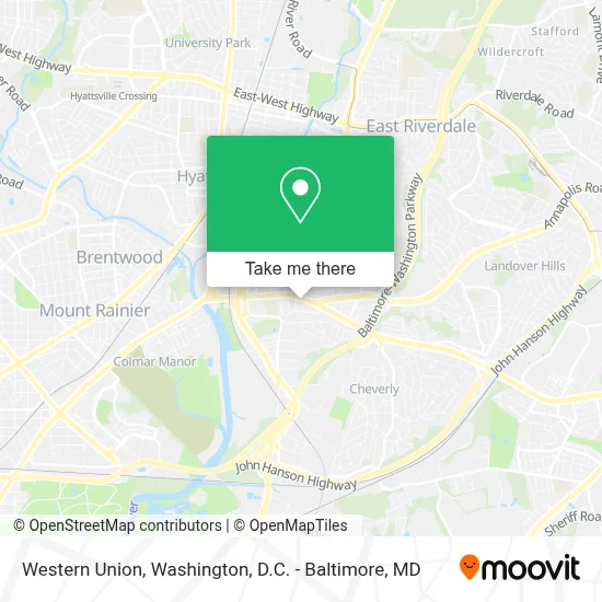 Western Union map