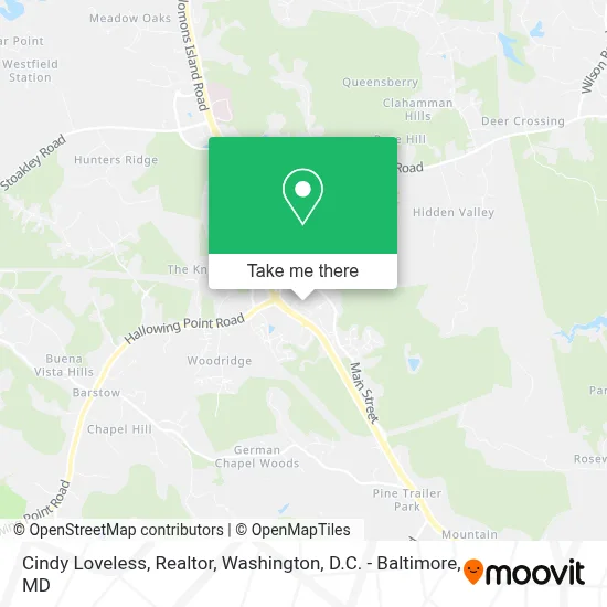 Cindy Loveless, Realtor map