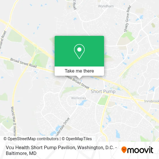 Vcu Health Short Pump Pavilion map