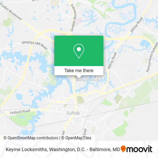 Keyme Locksmiths map