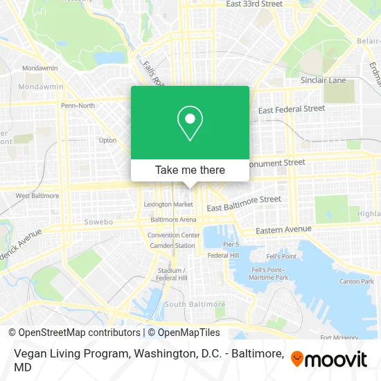 Vegan Living Program map