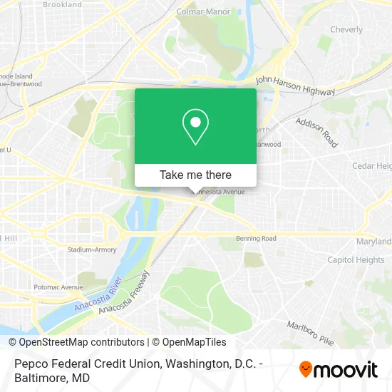 Pepco Federal Credit Union map