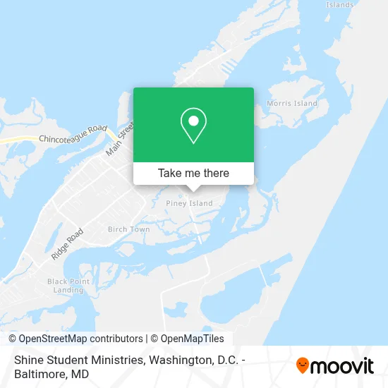 Shine Student Ministries map