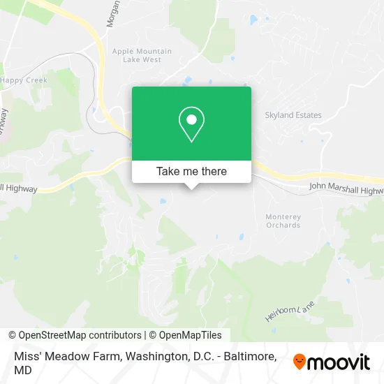 Miss' Meadow Farm map
